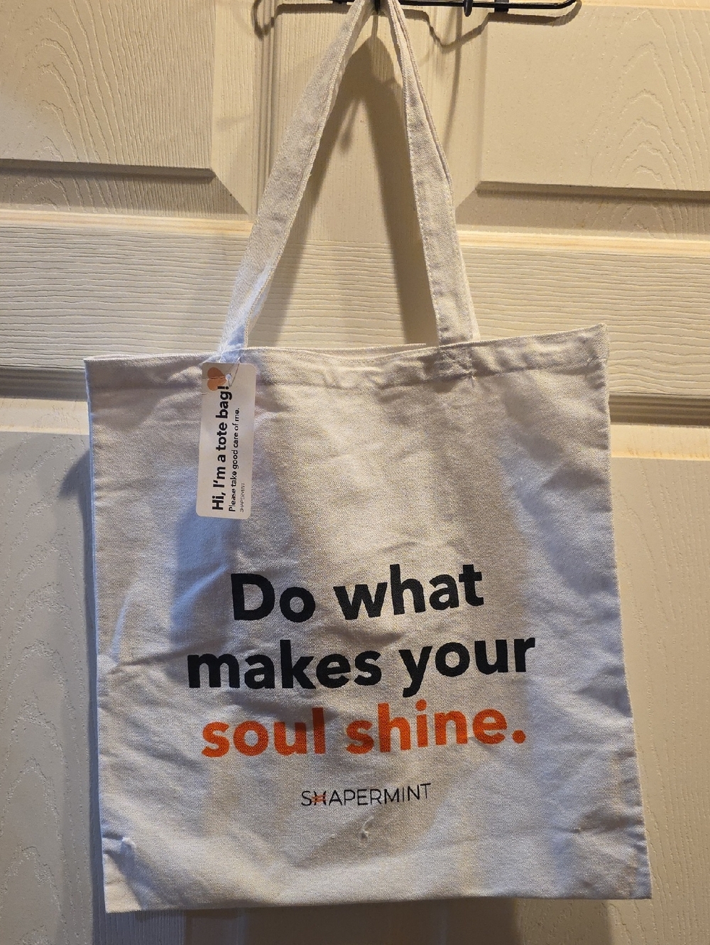 Shapermint White Canvas Tote